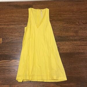 Yellow free people dress